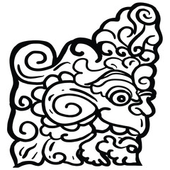 Ornament Bali Mandala Barong Vector Image Illustrations
