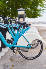 Bicycle rental in the center of Istanbul. Bicycle sharing. Bicycle rental app. Rent bikes