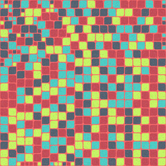 Abstract Geometric Pattern generative computational art illustration