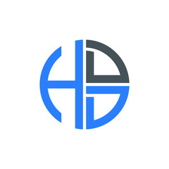 HDD logo HDD icon HDD vector HDD monogram HDD letter HDD minimalist HDD triangle HDD hexagon Circle Unique modern flat abstract logo design 