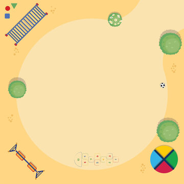 School playground- top view - background