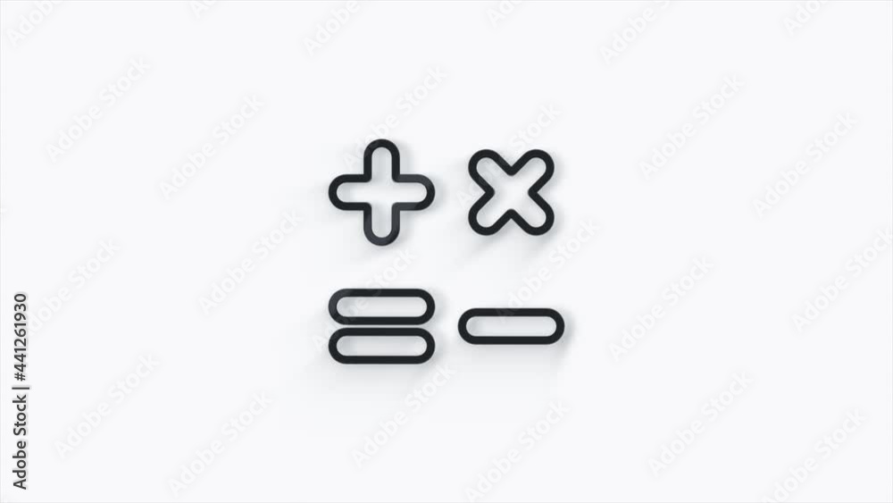 Poster calculator 3d icon isolated on white background. accounting symbol. business calculations mathematic