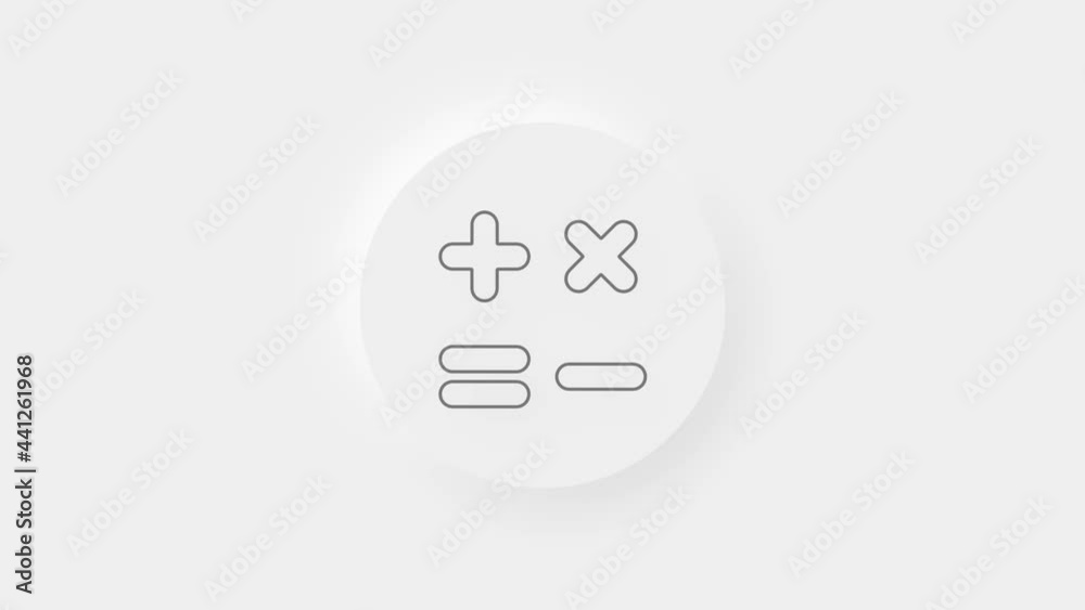 Poster calculator icon isolated on white background. accounting symbol. business calculations mathematics