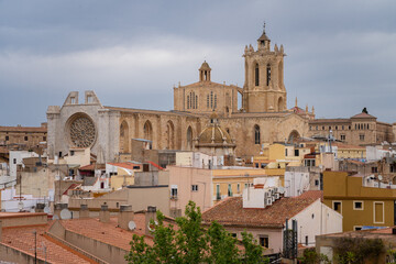 Fototapeta na wymiar City center of Tarragona, Spain