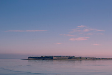Looking across the Moray Firth to Fort George in the Scottish Highlands, UK