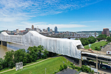 Brent Spence Bridge Over Ohio River in Cincinnati Painting and Maintenance