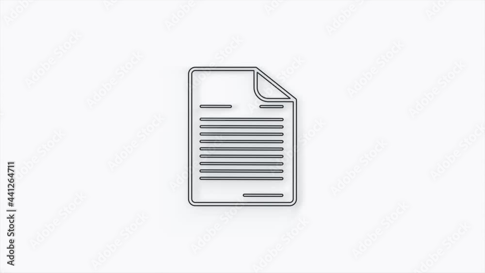 Poster document 3d icon isolated on white background. file icon. checklist icon. business concept.