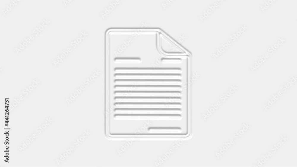 Poster document icon isolated on white background. file icon. checklist icon. business concept.
