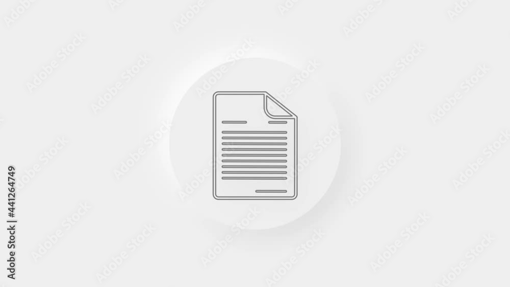 Poster document icon isolated on white background. file icon. checklist icon. business concept.