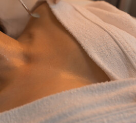 Close up photo of skin care treatment, healthy style, beautiful and care concept