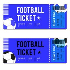 Football tickets template 