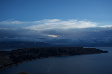 Clouds in Copacabana, Lake Titicaca, Bolivia