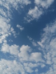 blue sky with clouds