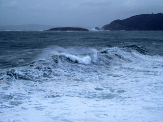 Temporary rain and wind in Galicia