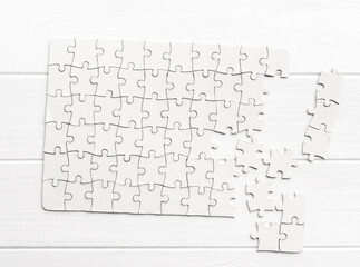 Jigsaw puzzle mockup for your photo