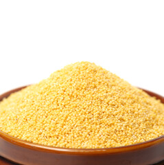 Millet on a white background