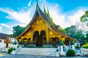 Fotobehang Wat Xieng Thong temple of Golden City Luang Prabang Laos. © arkadijschell