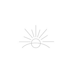 Obraz premium sun vector logo concept icon design template