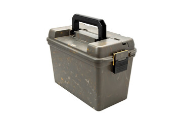 Plastic box with a handle and additional compartments for various small items. Tool box for fishing...