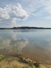 clouds over the river