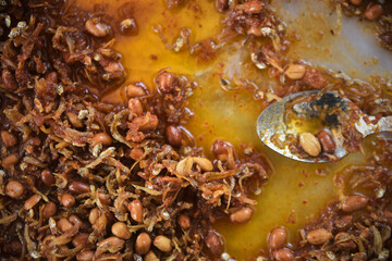 Fried Anchovy with Red Hot Spicy Sauce, Balado Teri Medan