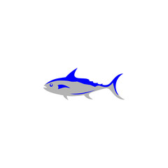 Simple tuna vector logo design