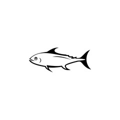 Simple tuna vector logo design