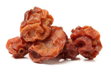 Dried pears on a white background 
