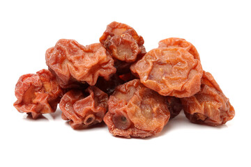 Dried pears on a white background 