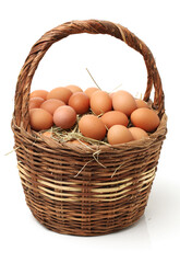 eggs isolated on white background