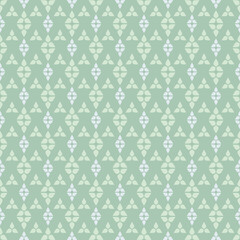 Abstract background pattern with decorative elements on a green background, wallpaper. Seamless pattern, texture