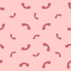 seamless pattern of pink telephones, vector, connection, phones, random, design