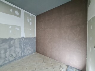 Pintura rústica no gesso