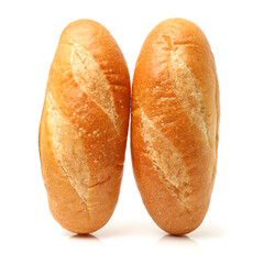 crusty mini baguettes on white surface
