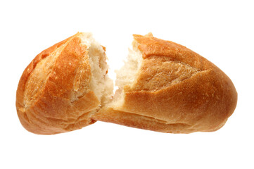 crusty mini baguettes on white surface
