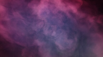 Space background with nebula and stars, nebula in deep space 3d render

