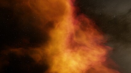 Space background with nebula and stars, nebula in deep space 3d render
