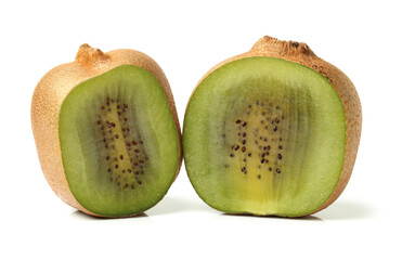 kiwi fruit on white background 