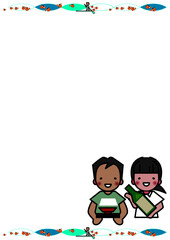 与論献奉による与論島テンプレート縦