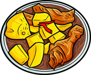 Funny and delicious semur ayam kecap from Indonesia