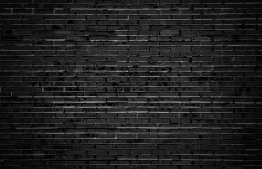 Black brick texture background.