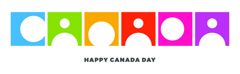 Happy Canada Day. 1st July. National Day of Canada. Vector Illustration. Banner and Greeting Design.