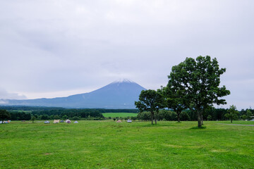 キャンプ場からの富士山