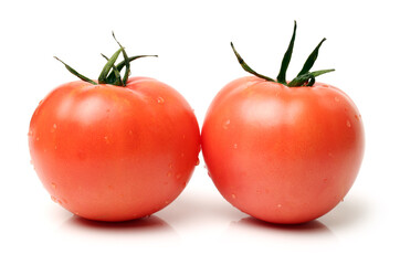 fresh tomato isolated on white background