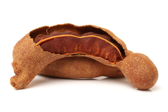 Tamarind on white background