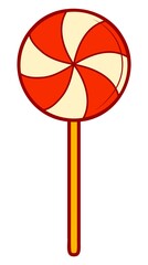 Christmas cartoons clip art . Candy clipart vector illustration