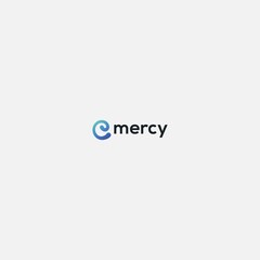 abstract letter E simple funny logo