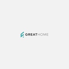 Great Home letter G modern initial monogram abstract