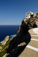 North coast from the Chora of the Greek island of Folegandros in the Cyclades archipelago