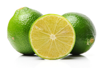 lime on white background